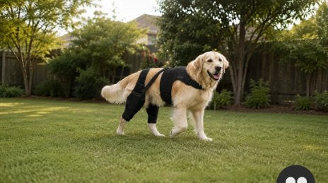 Customer photo: dog wearing the brace