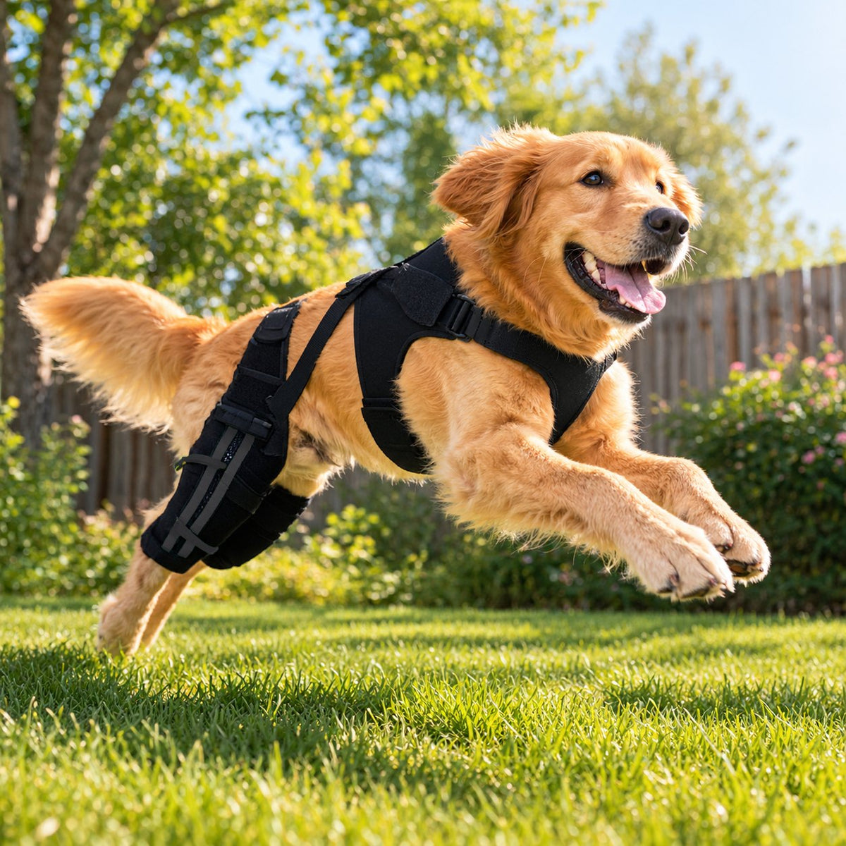 Dual Hind Leg Dog Knee Brace – Rear Leg Support