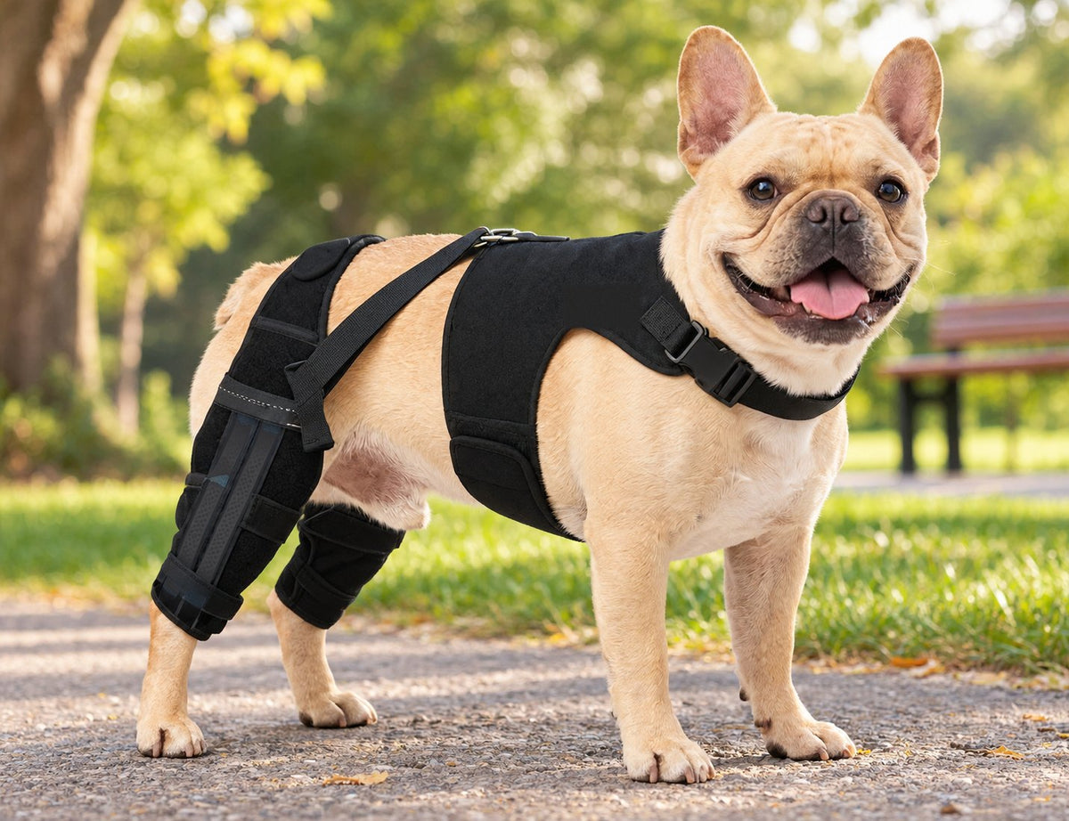 Dual Hind Leg Dog Knee Brace – Rear Leg Support